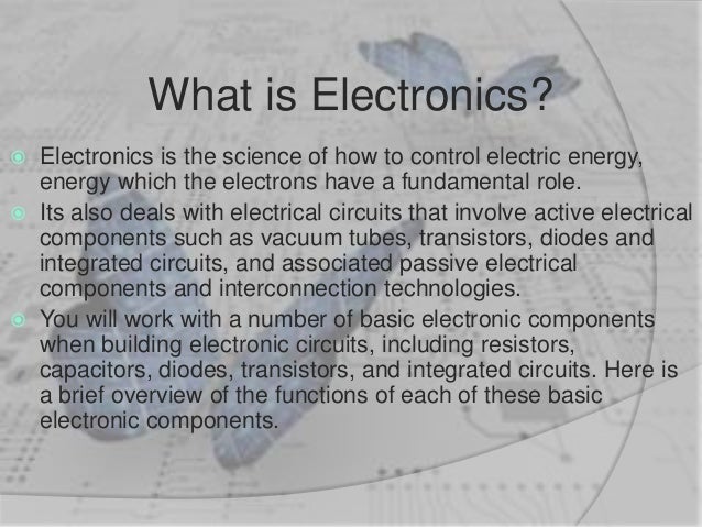 basic electronics ppt